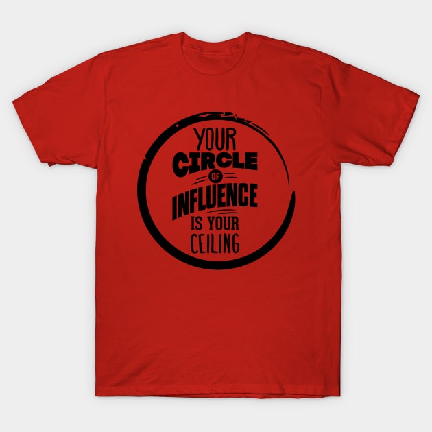 Your Circle is Your Ceiling T-Shirt by ALudin